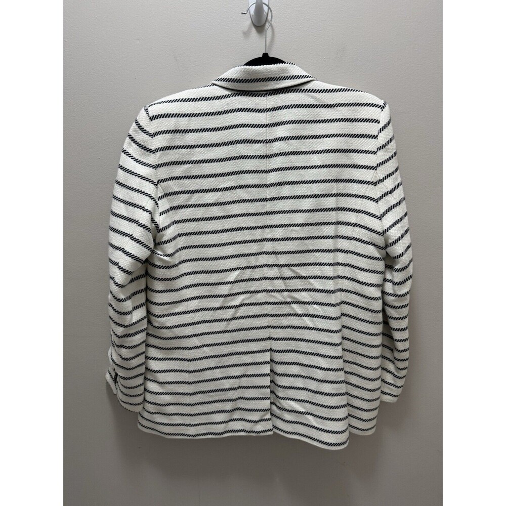 Ann Taylor Black and White Striped Blazer - Picture 4 of 7
